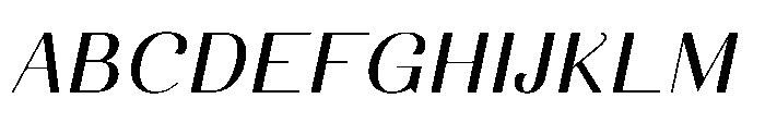Dichora Bold Oblique Font UPPERCASE