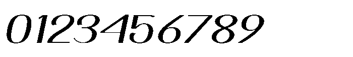 Dichora Bold Semi Expanded Oblique Font OTHER CHARS