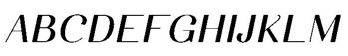 Dichora Bold Semi Expanded Oblique Font UPPERCASE