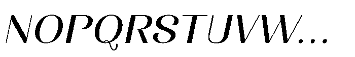 Dichora Bold Semi Expanded Oblique Font UPPERCASE