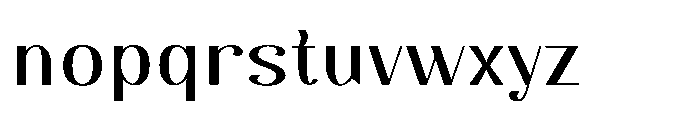 Dichora Bold Semi Expanded Font LOWERCASE