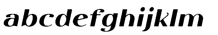 Dichora Bold Ultra Expanded Oblique FONT