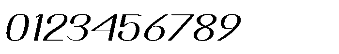 Dichora Expanded Oblique Font OTHER CHARS