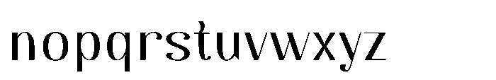 Dichora Expanded Font LOWERCASE