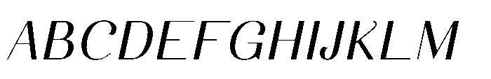 Dichora Extra Black Condensed Oblique Font UPPERCASE