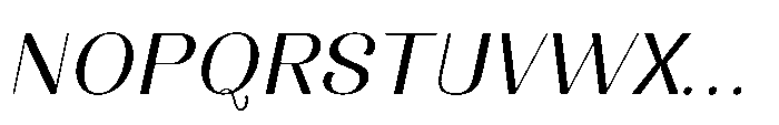 Dichora Extra Black Condensed Oblique Font UPPERCASE