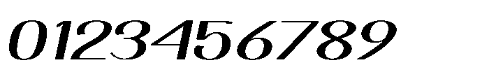 Dichora Extra Black Expanded Oblique Font OTHER CHARS