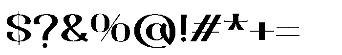 Dichora Extra Black Expanded Font OTHER CHARS