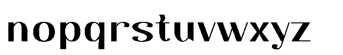 Dichora Extra Black Expanded Font LOWERCASE