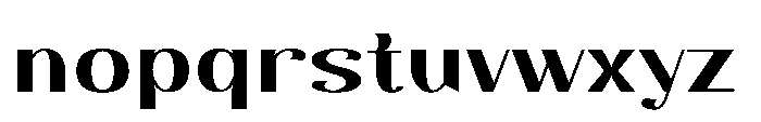 Dichora Extra Black Extra Expanded Font LOWERCASE
