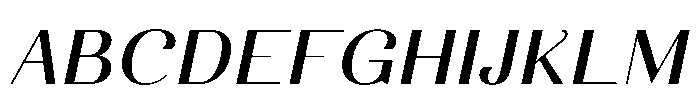 Dichora Extra Black Oblique Font UPPERCASE