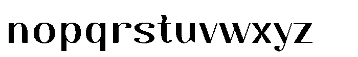 Dichora Extra Black Semi Expanded Font LOWERCASE