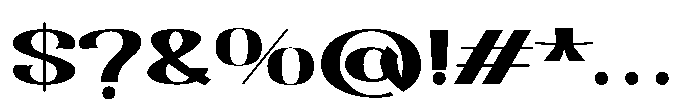 Dichora Extra Black Ultra Expanded Font OTHER CHARS