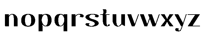 Dichora Extra Bold Extra Expanded Font LOWERCASE