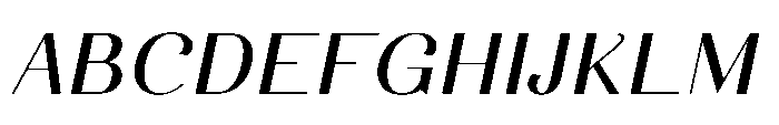 Dichora Extra Bold Oblique Font UPPERCASE