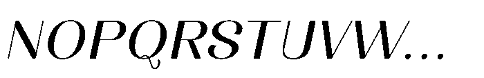 Dichora Extra Bold Oblique Font UPPERCASE