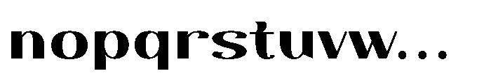 Dichora Extra Bold Ultra Expanded Font LOWERCASE