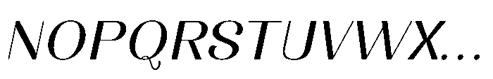 Dichora Extra Expanded Oblique Font UPPERCASE