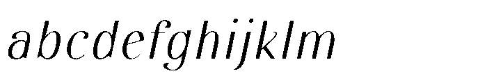 Dichora Extra Light Condensed Oblique FONT