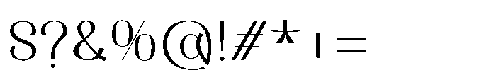 Dichora Extra Light Extra Condensed Font OTHER CHARS