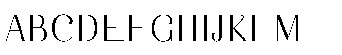 Dichora Extra Light Extra Condensed Font UPPERCASE