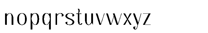 Dichora Extra Light Semi Condensed Font LOWERCASE