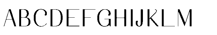 Dichora Extra Light Semi Expanded Font UPPERCASE