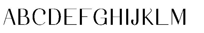 Dichora Extra Light Ultra Expanded Font UPPERCASE