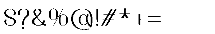 Dichora Extra Light Font OTHER CHARS