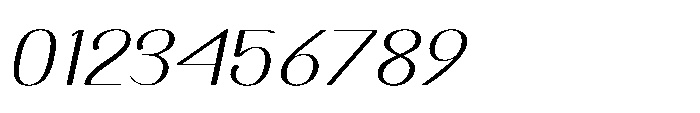 Dichora Light Extra Condensed Oblique Font OTHER CHARS