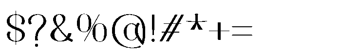 Dichora Light Extra Condensed Font OTHER CHARS
