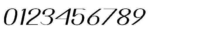 Dichora Light Extra Expanded Oblique Font OTHER CHARS