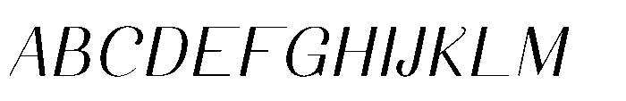 Dichora Light Oblique Font UPPERCASE