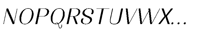 Dichora Light Oblique Font UPPERCASE