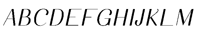 Dichora Light Semi Condensed Oblique Font UPPERCASE