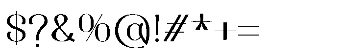 Dichora Light Font OTHER CHARS