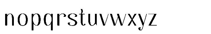 Dichora Medium Condensed Font LOWERCASE