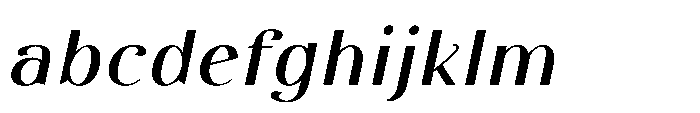 Dichora Medium Extra Expanded Oblique FONT