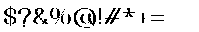 Dichora Medium Extra Expanded Font OTHER CHARS