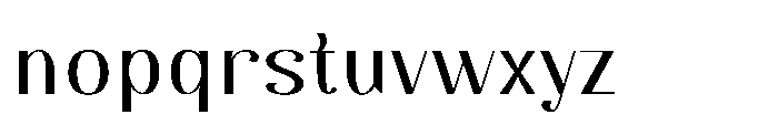 Dichora Medium Semi Expanded Font LOWERCASE
