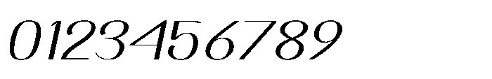Dichora Oblique Font OTHER CHARS