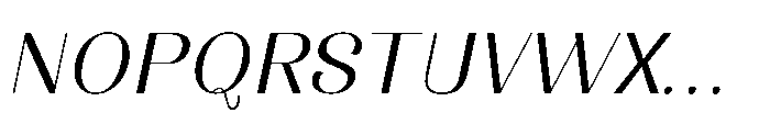 Dichora Oblique Font UPPERCASE