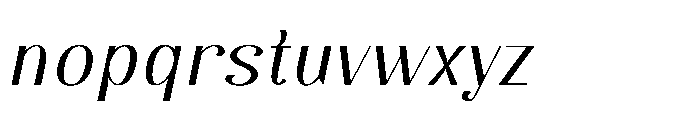 Dichora Oblique Font LOWERCASE