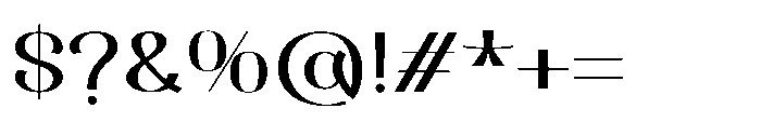 Dichora Semi Bold Expanded Font OTHER CHARS