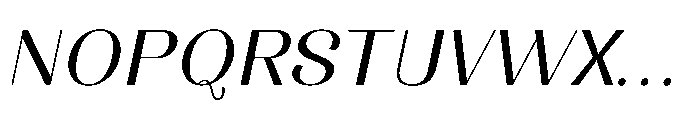 Dichora Semi Bold Oblique Font UPPERCASE