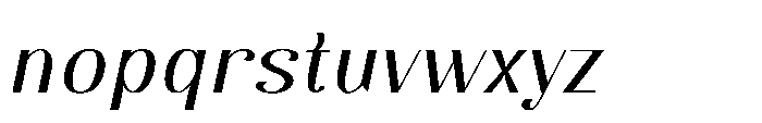 Dichora Semi Bold Oblique Font LOWERCASE