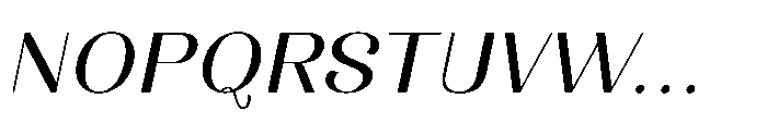 Dichora Semi Bold Semi Expanded Oblique Font UPPERCASE