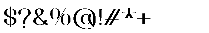 Dichora Semi Bold Font OTHER CHARS