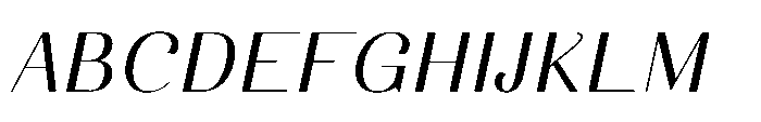 Dichora Semi Expanded Oblique Font UPPERCASE