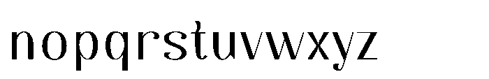 Dichora Semi Expanded Font LOWERCASE